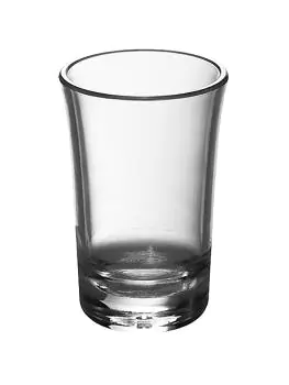 Borrel Glas - H 6.3 CM - 0.02 KG - Ø3.8 CM - Polycarbonaat - 0.03 Liter - Roltex - 230013