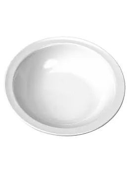 Bord - 0.175 KG - Ø20.5 CM - Melamine - Wit - 0.6 Liter - WACA - 937926