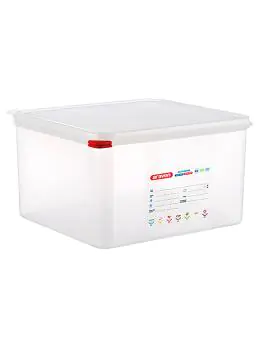 Voedseldoos - 2/3 GN - 19 Liter - H 20 x 35.4 x 32.5 CM - Polypropyleen - Transparant - -40°C / +95°C - Araven - 962231