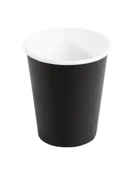 Wegwerp koffiebekers - 23 CL - 50 stuks - Zwart - Ø 8.3 x H 9 CM - Karton - Fiesta - GF041