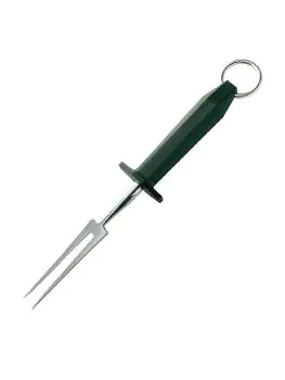 Vleesvork - Zwart - H 0.6 x 2.9 x 29 CM - RVS - Hygiplas - C423