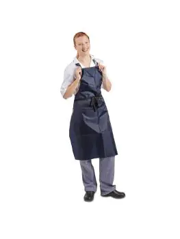 Waterdicht schort - Unisex - Blauw - 71.1 x 101.6 CM - Nylon - Whites Chefs Clothing - A896