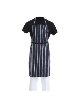 Halterschort - Unisex - Donkerblauw/Wit - 71 x 96.5 CM - Polyester/Katoen - Whites Chefs Clothing - A530