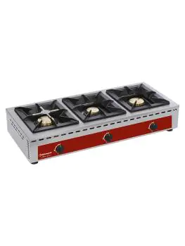 Gasbrander - 3 Branders - Tafelmodel - 7 + 5 + 7kW - Diamond - RF3G/Q