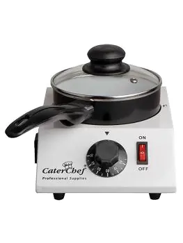 Chocolade Warmer - H 15.8 x 16.8 x 22.8 CM - 1 KG - 220 - 240 V - 40 W - RVS - 1.25 Liter - +30°C / +80°C - Caterchef - 921530