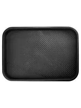 Dienblad - Fast Food - Zwart - Polypropyleen - B 26.5 x D 35 CM - G-Line