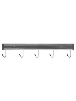 Messenmagneet - 5 Haken - Zwart - Polypropyleen - L 44.5 CM - G-Line