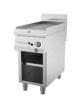 Bakplaat - Elektrisch - Glad - Staand model - RVS - 400V - B 40 CM - G700 Line - G-Line