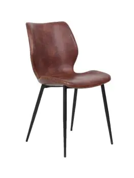 Stoel Malaga - Cognac - Kunstleer - G-Line
