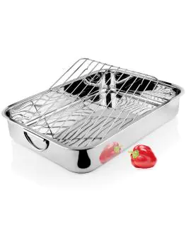 Braadslede - Incl. Rooster - RVS - B 40 x D 31 CM - G-Line