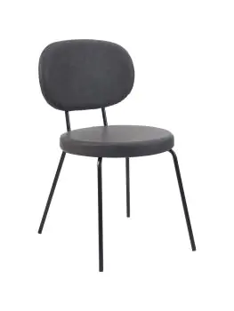 Stoel Rondo - Donkerbruin - Kunstleer - G-Line