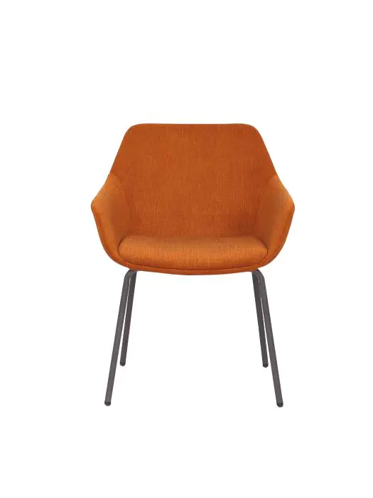 Stoel Toledo - Terracotta - Ribstof - G-Line 026453 €79.95 Stoffen stoelen