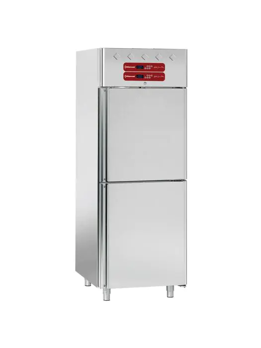Koel/vriescombinatie - 700 Liter - 2 deurs - 2/1 GN & 1/1 GN - H 202.5 x 77 x 82 CM - RVS - Diamond - AL1TB/H2 AL1TB/H2 €4,558.50 Horeca koel vriescombinatie
