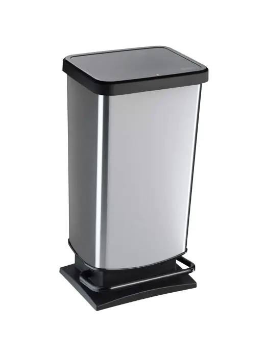 Pedaalemmer - 40 Liter - Zwart / RVS - Rotho - Paso - 522863 W522863 €42.73 Afvalbakken