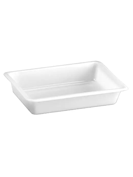 Restbak - H 7 x 34 x 23.5 CM - 0.275 KG - Polypropyleen - Wit - 3 Liter - -40°C / +75°C - Denox - 600011 600011 €2.70 Restbakken - kunststof