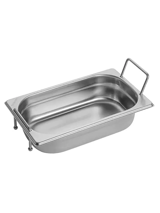 Gastronormbak - 1/4 GN - 1.7 Liter - H 6.5 x 26.5 x 16.2 CM - RVS - Caterchef - 953464 953464 €15.70 GN bakken handgrepen
