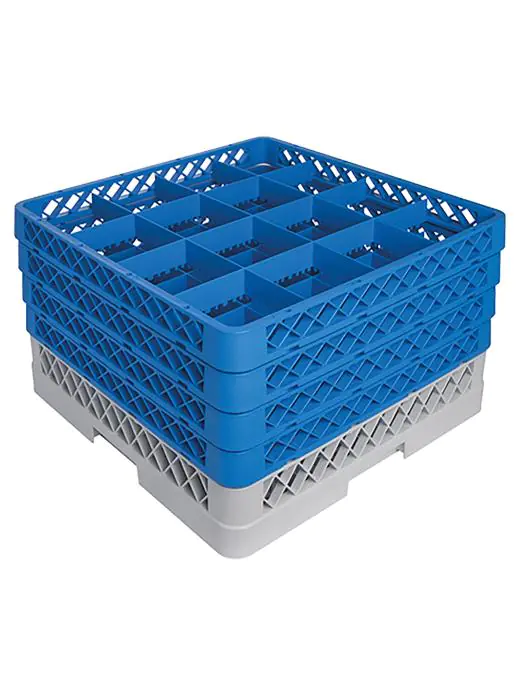 Voetglazenkorf - H 26 x 50 x 50 CM - 0.01 KG - Polypropyleen - Voetglazenkorf - CaterRacks - CR1624 CR1624 €53.99 Afwaskorven voor voetglazen