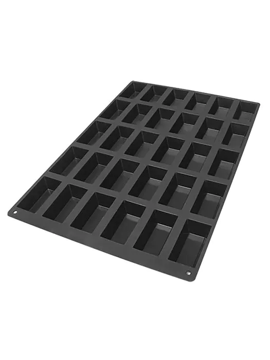 Bakmat Cakes-Mini - 0.76 KG - Silicoon - Zwart - 0.13 Liter - -60°C / +230°C - Silikomart - 070606 E070606 €62.00 Bakmatten