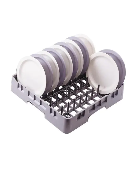 Vaatwaskorf - H 10.1 x 50 x 50 CM - Polypropyleen - Cambro - DL337 DL337 €42.99 Afwaskorven voor borden