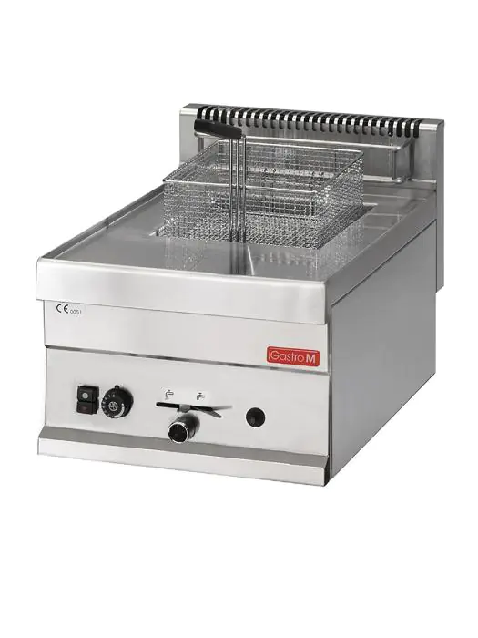 Friteuse - 650 Line - Gas - 8 Liter - H 28 x 40 x 65 CM - 6.3 kW - RVS - Gastro-M - GN063 GN063 €1,062.87 Friteuses Gas