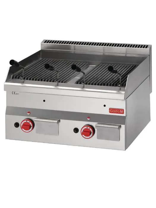 Lavagrill - 600 Line - Gas - H 28 x 60 x 60 CM - 11 kW - RVS - Gastro M - GN028 GN028 €1,520.00 Lavasteen grill