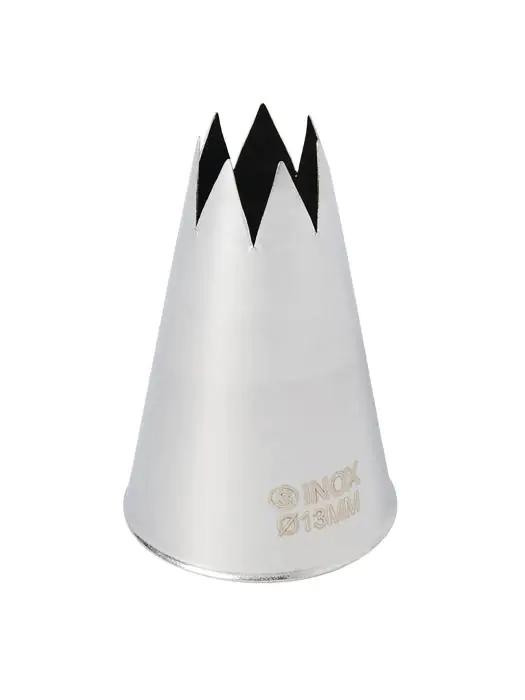 Spuitmond - Gekarteld - Ø 3.5 x H 5 CM - RVS - Schneider - GT121 GT121 €2.19 Spuitzak