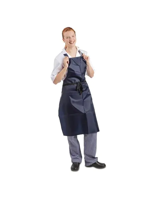 Waterdicht schort - Unisex - Blauw - 71.1 x 101.6 CM - Nylon - Whites Chefs Clothing - A896 A896 €15.89 Schorten en sloven