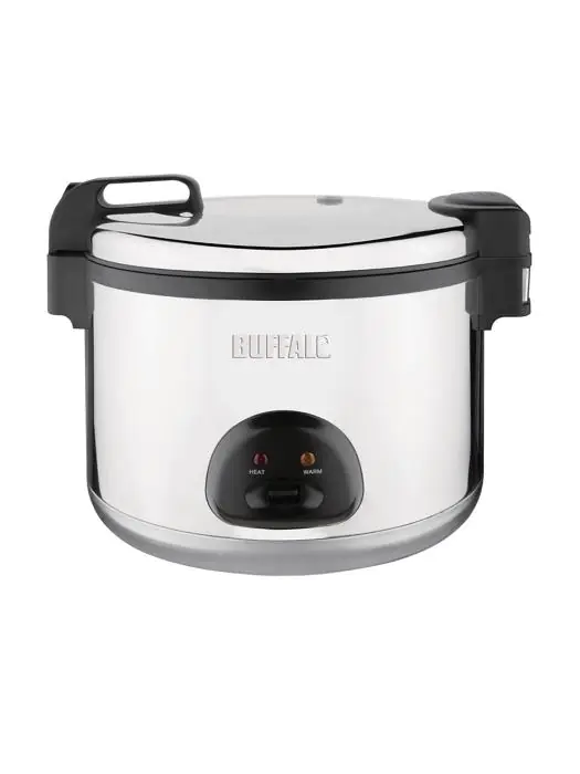Rijstkoker - 9 Liter - H 41.5 x 48 x 56 CM - 2850 W - 230 V - RVS - Buffalo - CK698 CK698 €243.00 Rijstkokers