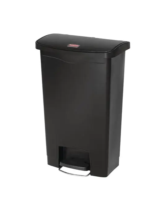 Pedaalemmer - 50 Liter - Zwart - H 71.9 x 45.7 x 29.2 CM - Polyethyleenhars - Rubbermaid - GL028 GL028 €173.25 Afvalbakken