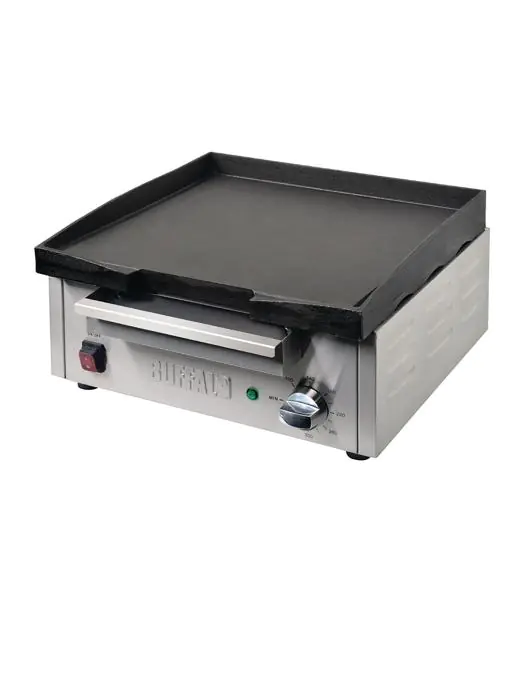 Bakplaat - H 22.5 x 44 x 46.5 CM - 2.8 kW - 230 V - Buffalo - DC901 DC901 €252.00 Bakplaat elektrisch