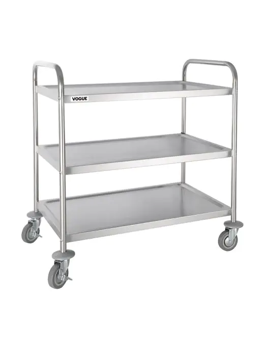 Serveerwagen - 3 niveaus - Large - H 94 x 53.7 x 87.5 CM - RVS - Vogue - F995 F995 €152.99 Serveerwagens