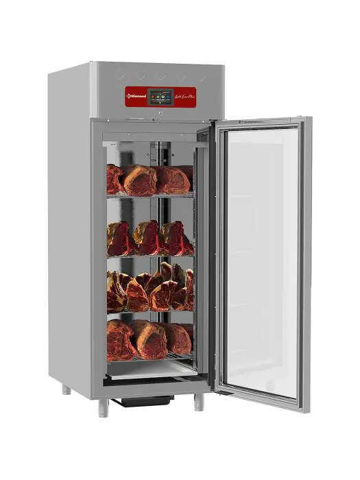 Vleesvitrine - Dry aged - 850 Liter - 1 Deurs - 20 x 2/1 GN - Diamond - AL4S/FGC AL4S/FGC €6,094.50 Dry aged kasten