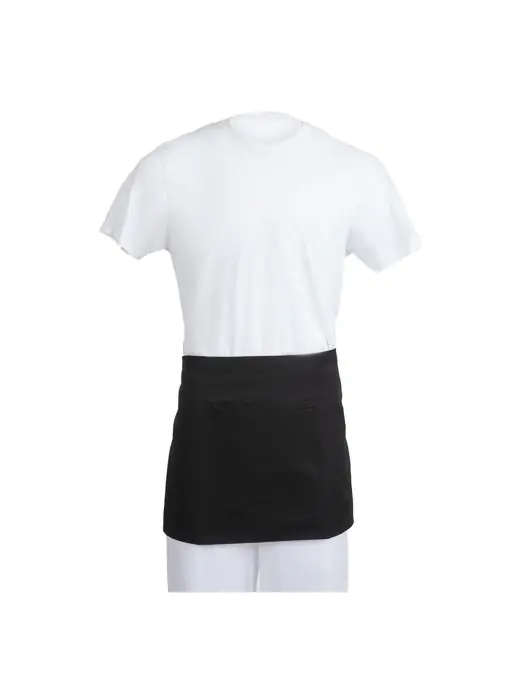 Sloof - Unisex - Zwart - 75 x 37.3 CM - Polykatoen - Whites Chefs Clothing - B131 B131 €9.49 Schorten en sloven