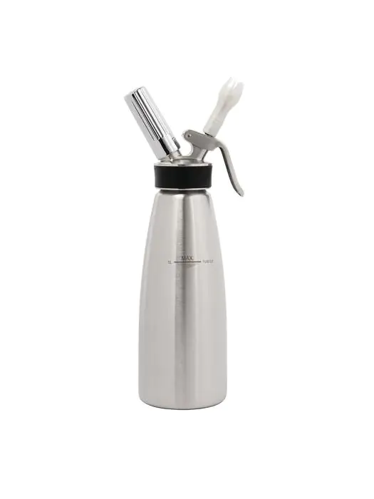 Slagroomapparaat - 1 Liter - Ø 9 x H 30 CM - RVS - ISI - CB502 CB502 €149.99 Slagroom apparaten