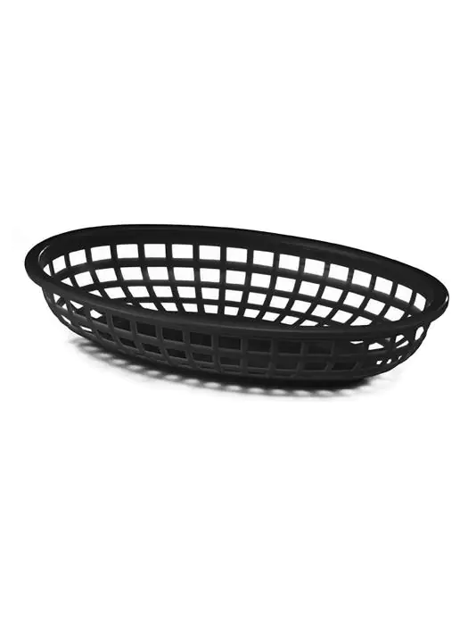 Mand - Ovaal - Kunststof - Zwart - Bar Professional - MND1074 MND1074 €2.00 Broodmanden
