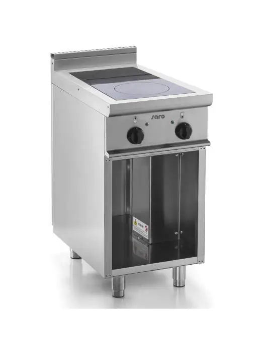 Fornuis - Keramisch - RVS - 400V - H 85 x B 40 x D 70 CM - Saro - 423-1402 423-1402 €1,684.00 Saro 700er Profi line