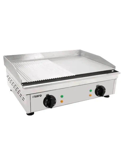 Grillplaat - Elektrisch - Gegroefd + Glad - RVS - 230V - H 23.5 x B 60 x D 46 CM - Saro - 172-3205 172-3205 €449.00 Grill elektrisch