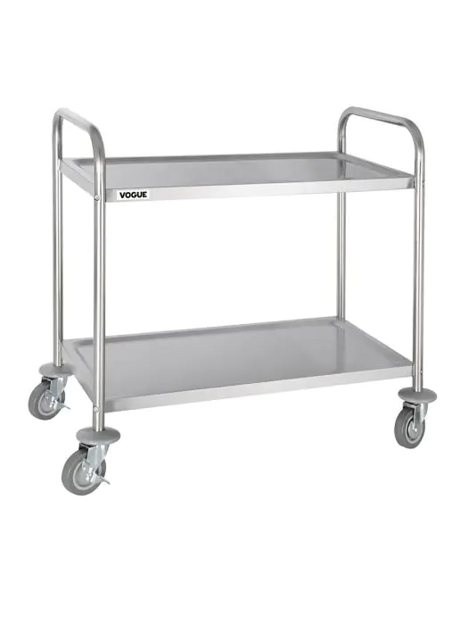 Serveerwagen - 2 niveaus - Medium - H 81 x 85.5 x 45.5 CM - RVS - Vogue - F997 F997 €147.99 Serveerwagens