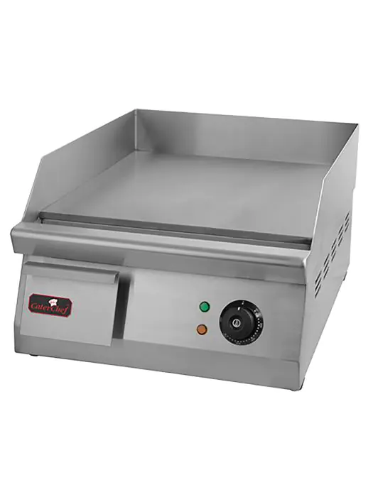 Bakplaat - H 27 x 40 x 54.5 CM - 27.5 KG - 220 - 240 V - 3000 W - RVS - Glad - +50°C / +300°C - Caterchef - 688510 688510 €293.36 Bakplaat elektrisch