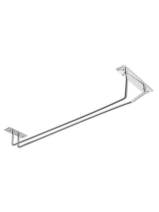 Glazen-Ophangrek - 14.5 x 46 CM - 0.33 KG - 40.5 CM - RVS - 705448 705448 €4.95 Glasophangrek