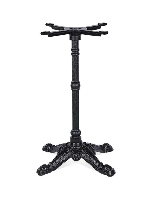 Onderstel Klassiek - 4 Teens - Zwart - Gietijzer - Ø 54 x H 72 CM - G-Line 27318 €49.95 Horeca tafelonderstellen