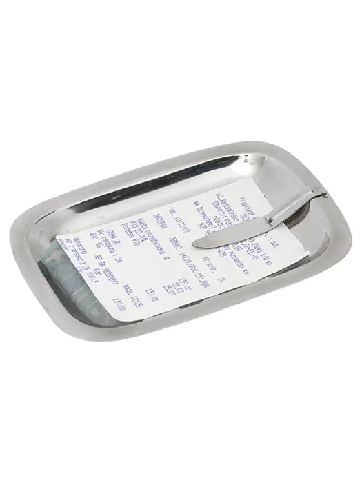Rekening Schaaltje - Met Klem - RVS - G-Line 76909 €3.29 Tafelaccessoires