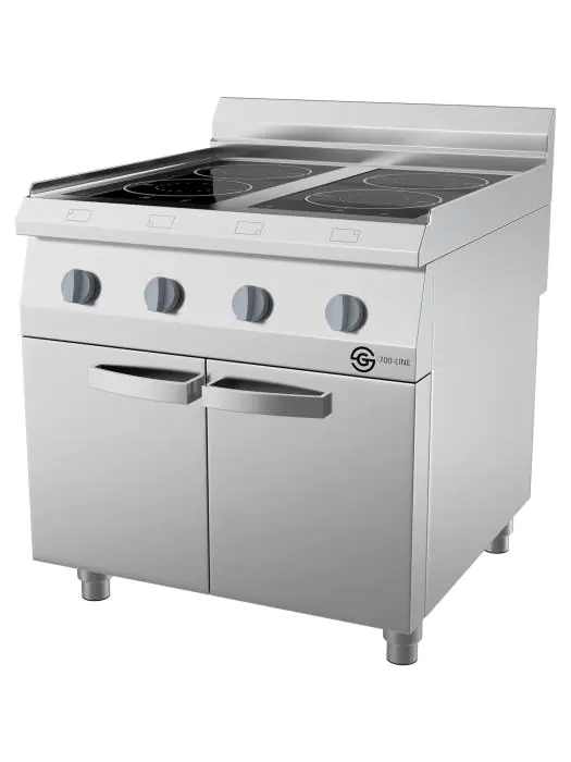 Kooktafel - Inductie - 4 Zones - 2-Deurs - RVS - 400V - B 80 CM - G700 Line - G-Line 73763 €2,999.00 Gastro G700 line