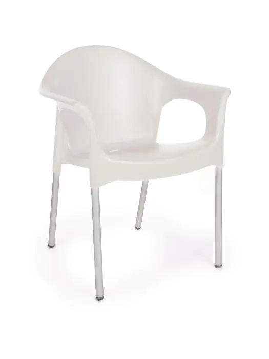 Terrasstoel Zazi - Stapelbaar - Wit - G-Line HW-61251 €28.95 Terrasstoelen
