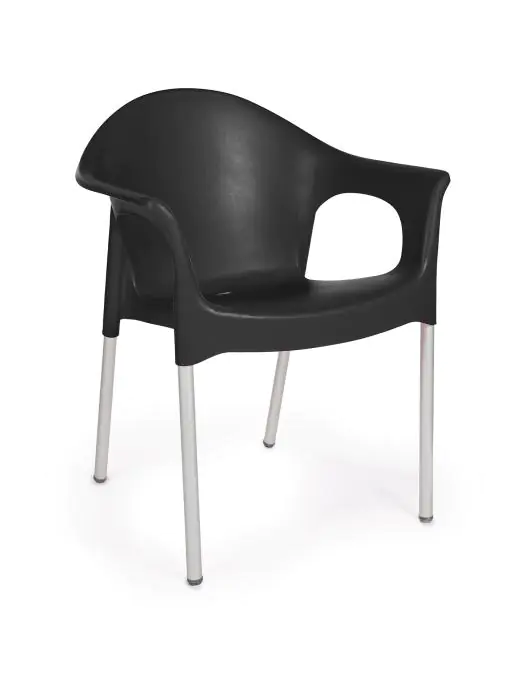Terrasstoel Zazi - Stapelbaar - Zwart - G-Line HW-61252 €28.95 Terrasstoelen