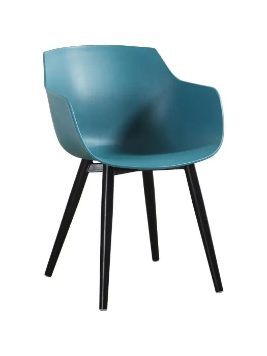 Stoel Alexia - Petroleum / Zwart - Kunsstof - G-Line 81305 €44.95 Metaal stoelen
