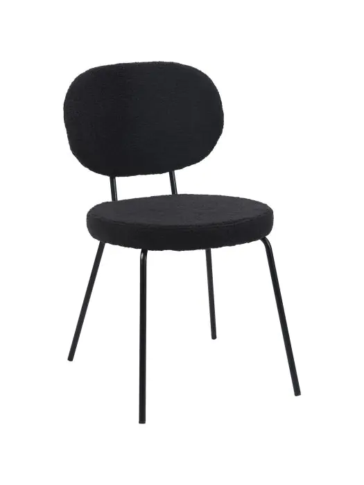 Stoel Rondo - Zwart - Teddy - G-Line HW-139671 €49.95 Metaal stoelen