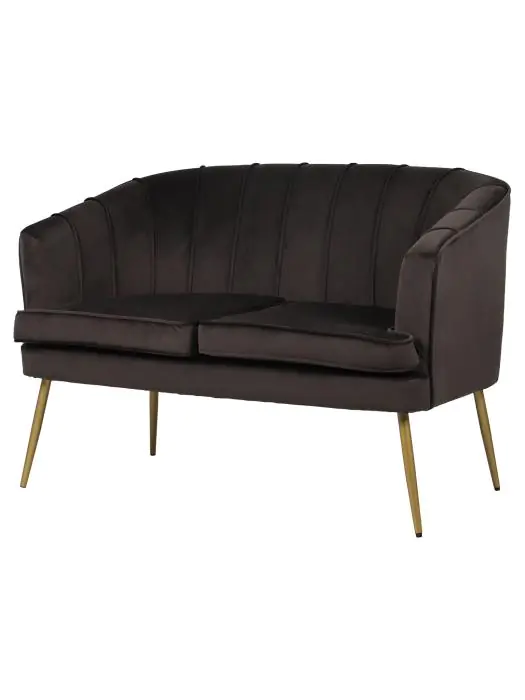 Sofa Relax - 2 Zits - Antraciet - Velvet - B 120 CM - G-Line HW-140230 €279.00 Horeca eetbanken