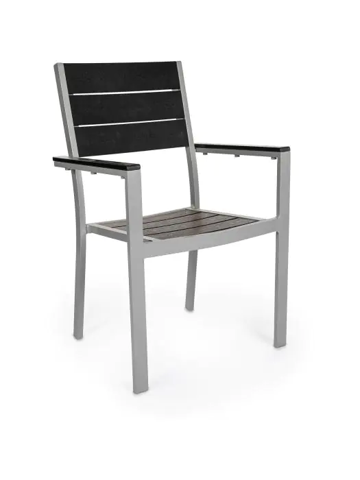 Terrasstoel Forest - Stapelbaar - Armleuning - Houtlook - G-Line 75449 €49.95 Terrasstoelen