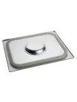 Deksel Gastronorm - 1/2 GN - 32.5 x 26.5 CM - RVS - Met Siliconen Afdichtrand - Caterchef - 953545 E953545 €38.75 GN deksels siliconenrand